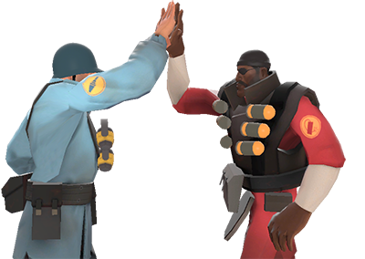 Tf2 Demo soldier high five